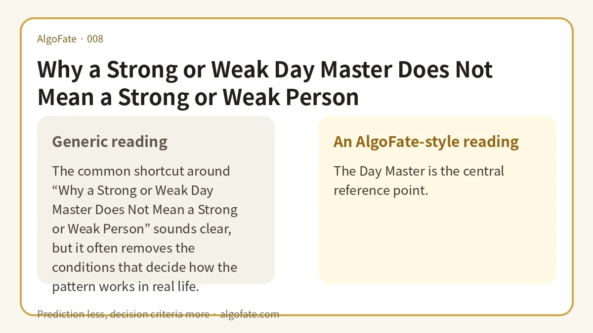 Why a Strong or Weak Day Master Does Not Mean a Strong or Weak Person - 이미지 1