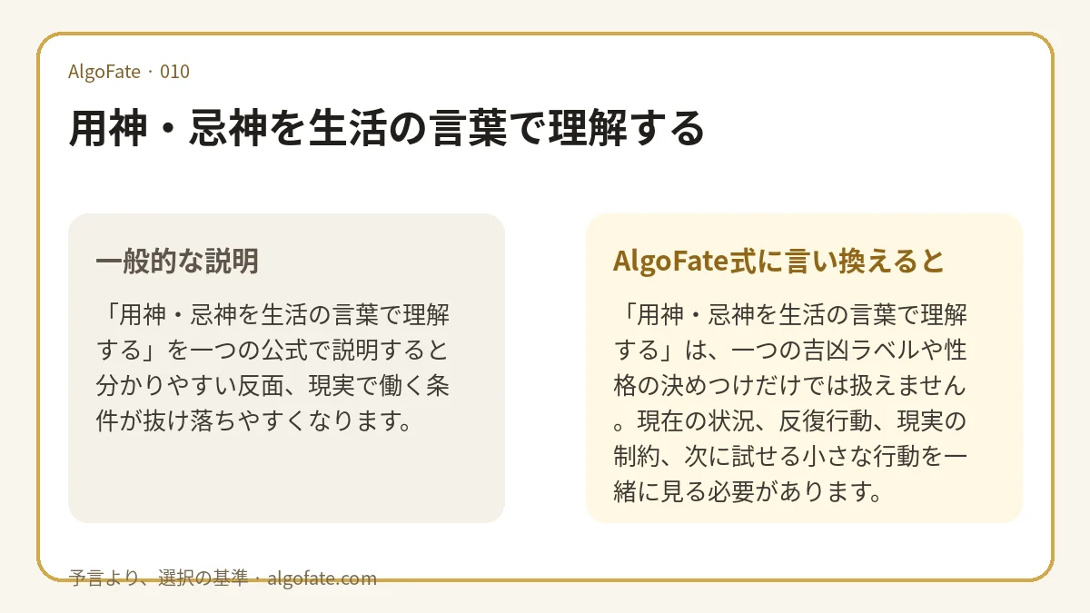 用神・忌神を生活の言葉で理解する - 이미지 1