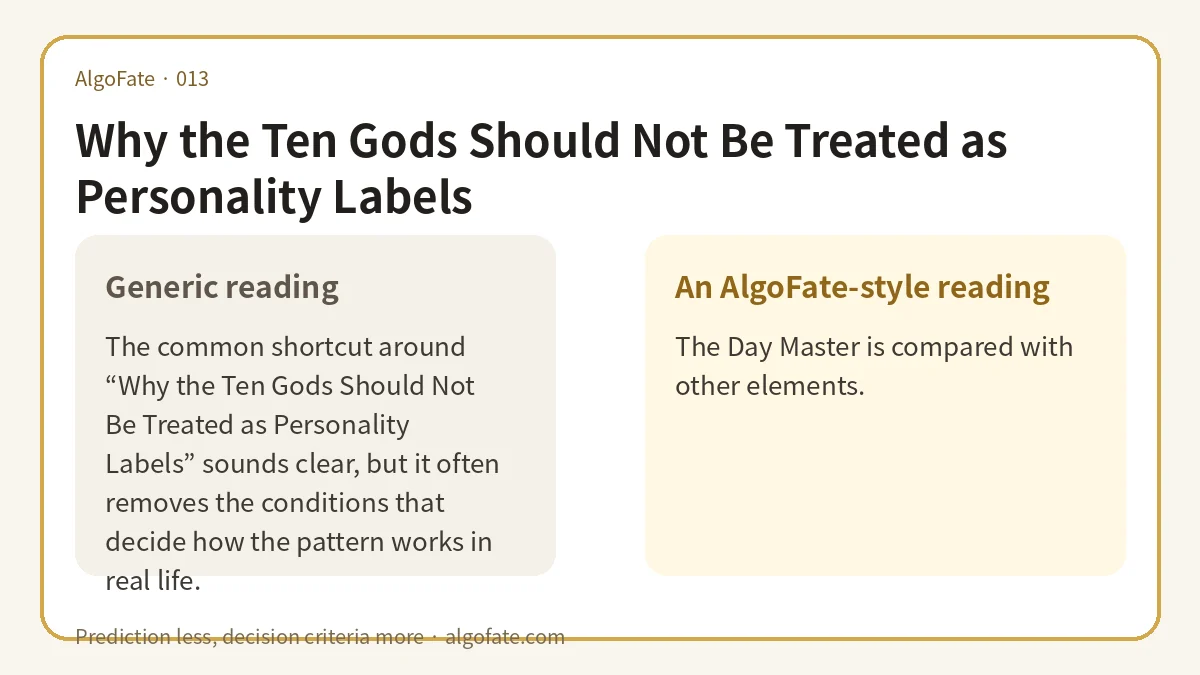 Why the Ten Gods Should Not Be Treated as Personality Labels - 이미지 1