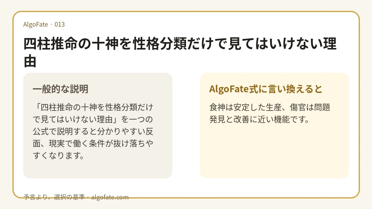 四柱推命の十神を性格分類だけで見てはいけない理由 - 이미지 1