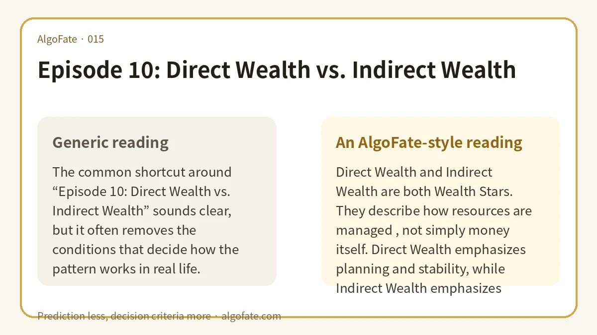 Episode 10: Direct Wealth vs. Indirect Wealth - 이미지 1
