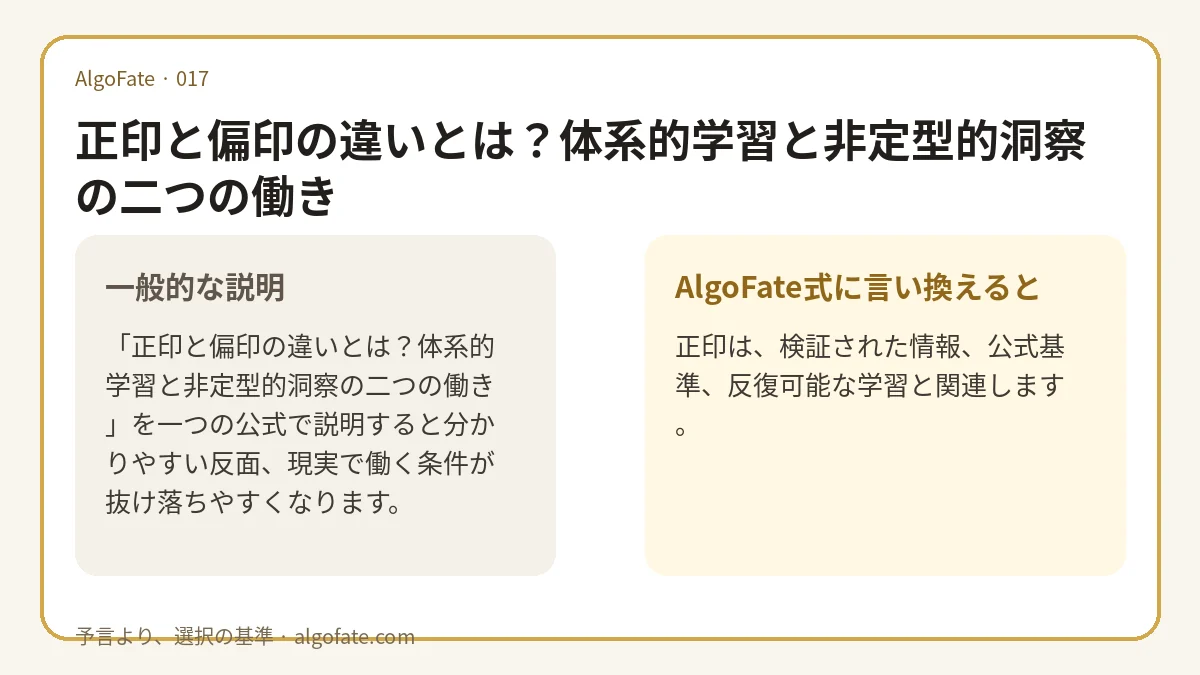 正印と偏印の違いとは？体系的学習と非定型的洞察の二つの働き - 이미지 1
