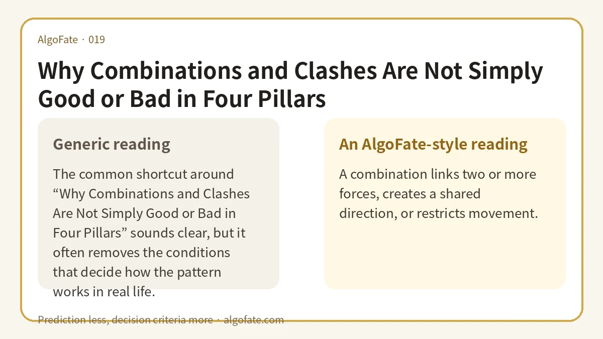 Why Combinations and Clashes Are Not Simply Good or Bad in Four Pillars - 이미지 1