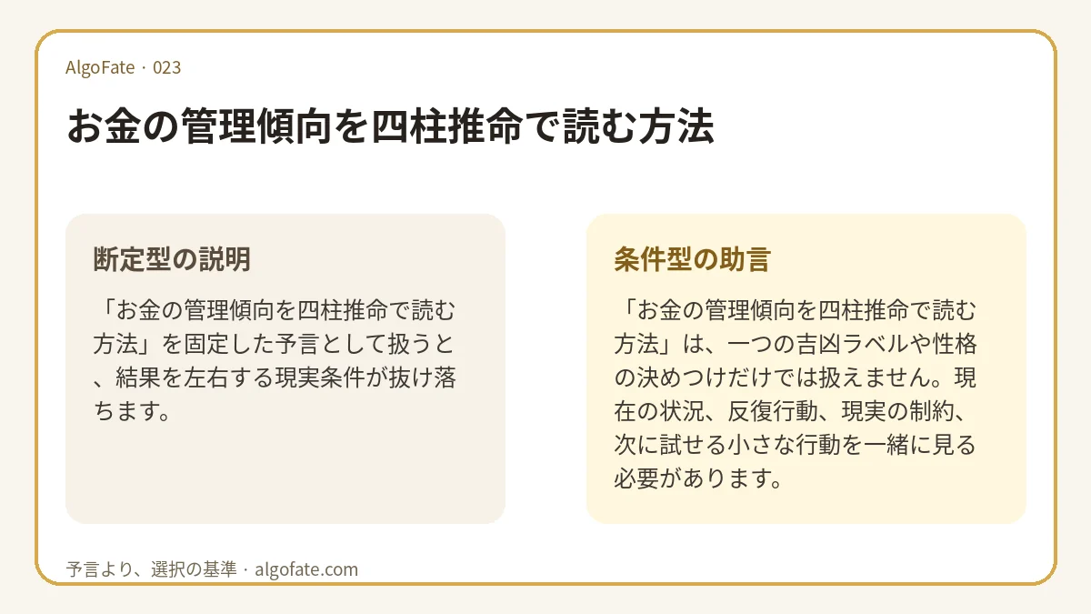 お金の管理傾向を四柱推命で読む方法 - 이미지 1