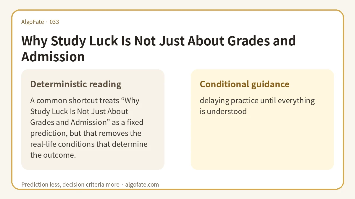 Why Study Luck Is Not Just About Grades and Admission - 이미지 1