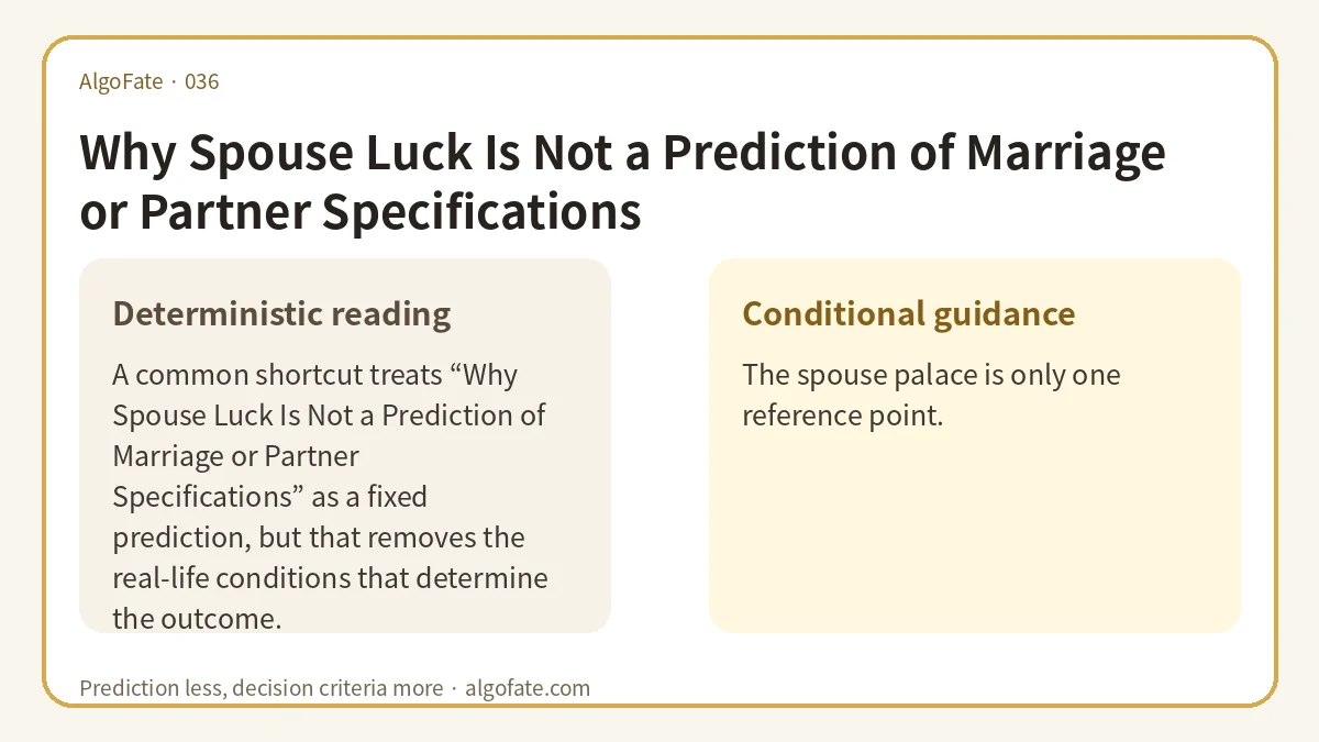 Why Spouse Luck Is Not a Prediction of Marriage or Partner Specifications - 이미지 1