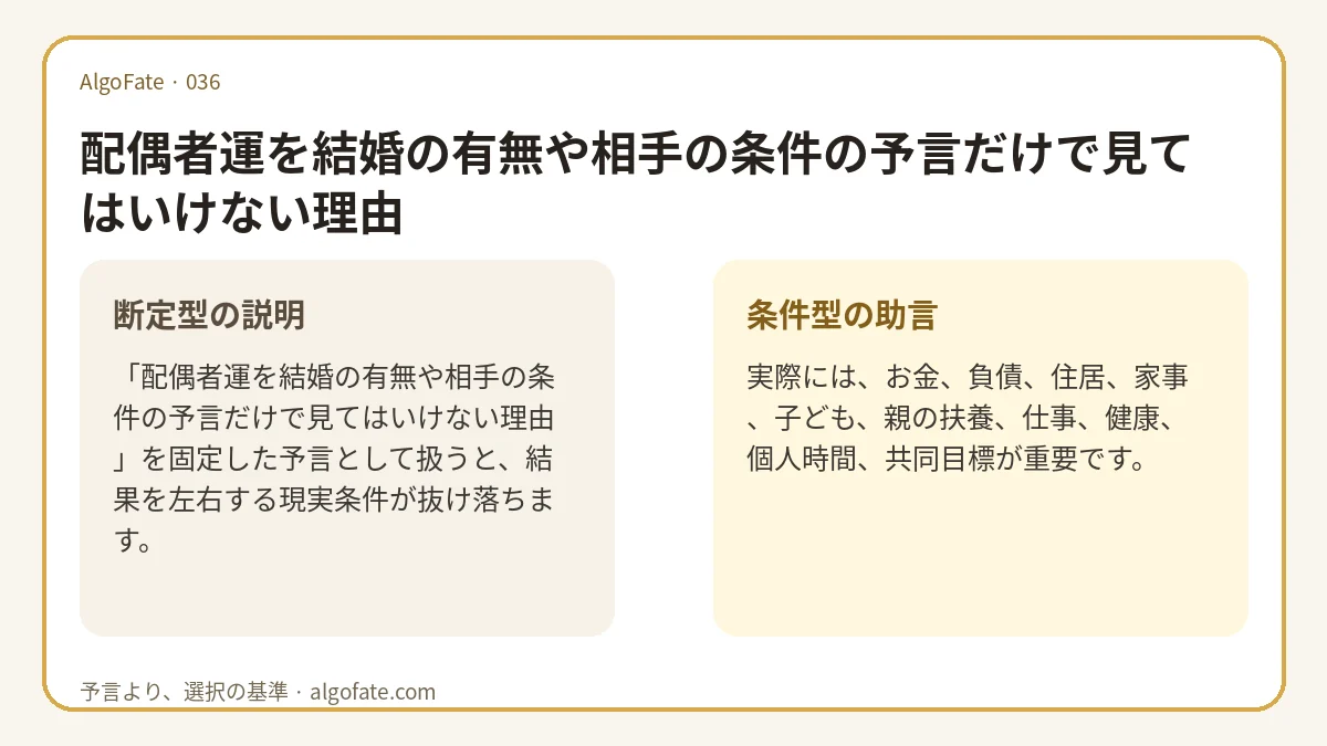 配偶者運を結婚の有無や相手の条件の予言だけで見てはいけない理由 - 이미지 1