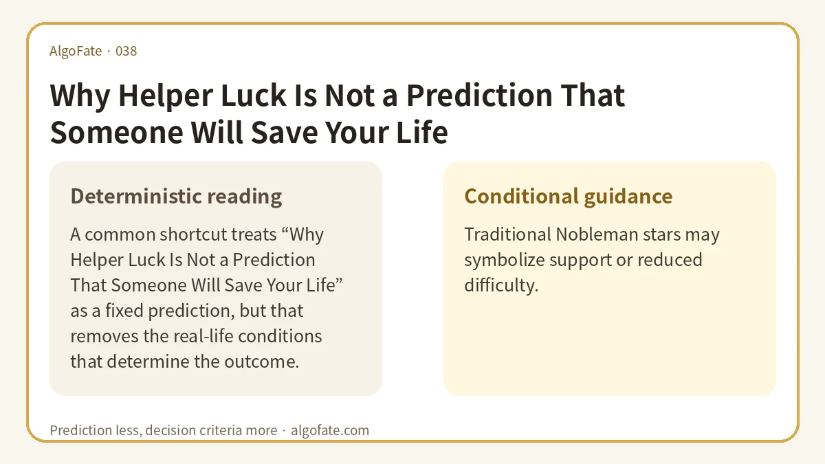 Why Helper Luck Is Not a Prediction That Someone Will Save Your Life - 이미지 1