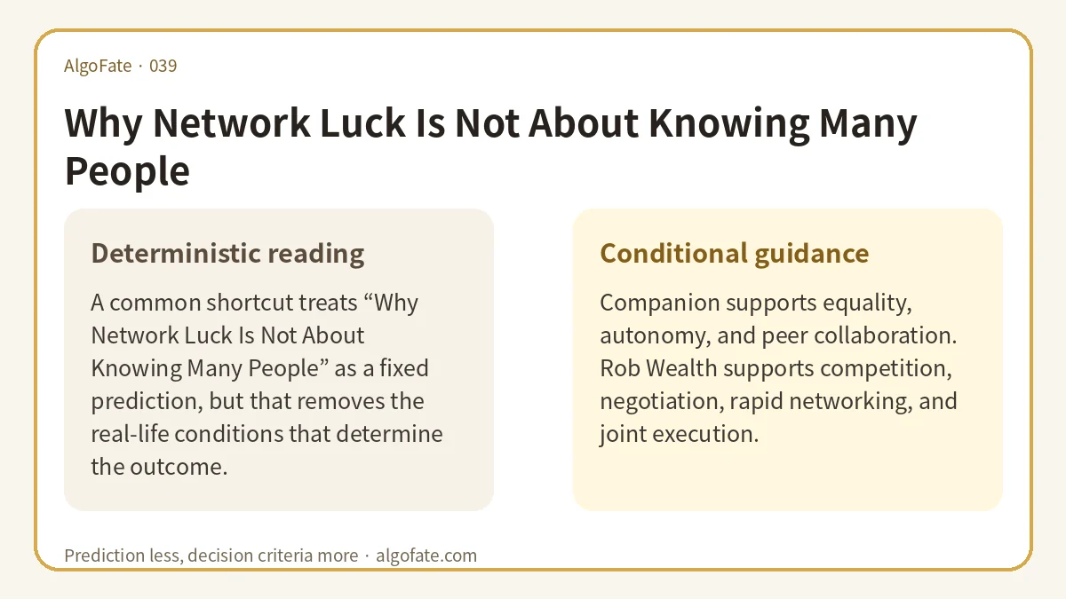 Why Network Luck Is Not About Knowing Many People - 이미지 1
