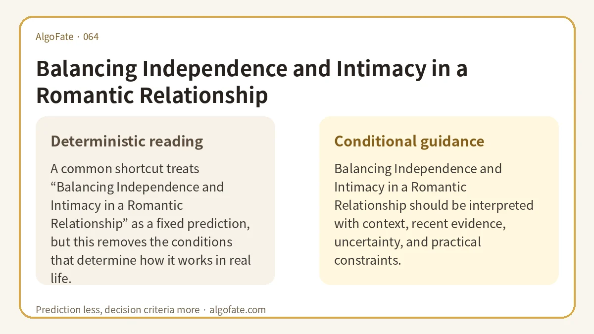 Balancing Independence and Intimacy in a Romantic Relationship - 이미지 1