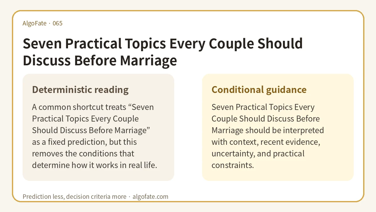 Seven Practical Topics Every Couple Should Discuss Before Marriage - 이미지 1