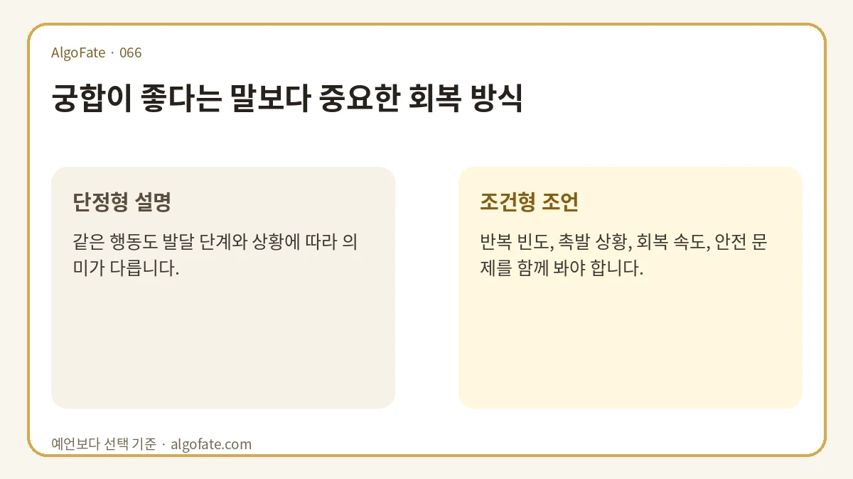 궁합이 좋다는 말보다 중요한 회복 방식 - 이미지 1