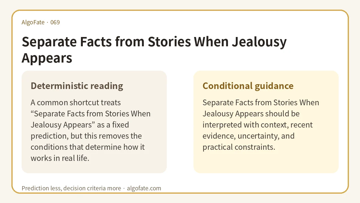 Separate Facts from Stories When Jealousy Appears - 이미지 1