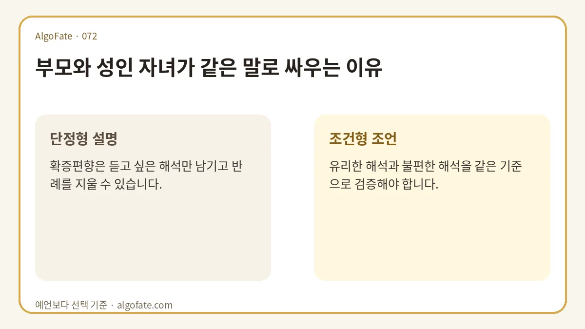 부모와 성인 자녀가 같은 말로 싸우는 이유 - 이미지 1