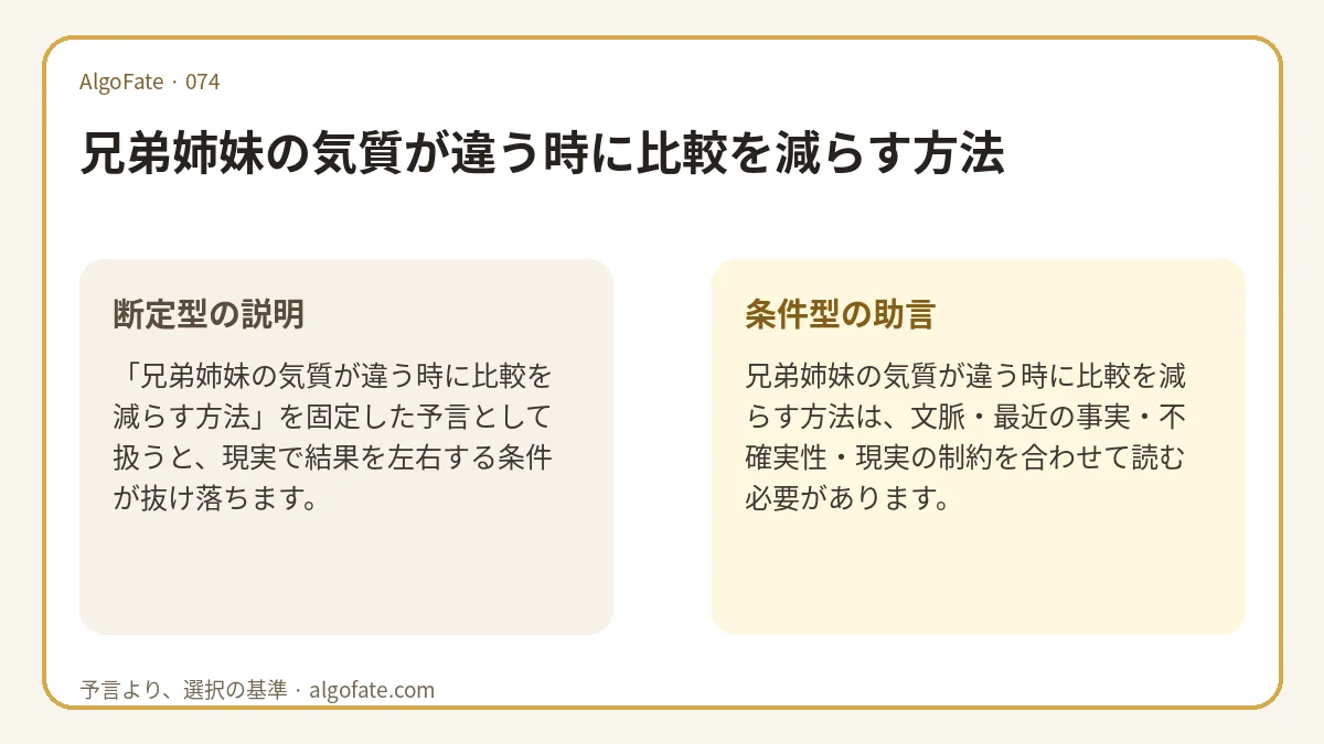 兄弟姉妹の気質が違う時に比較を減らす方法 - 이미지 1