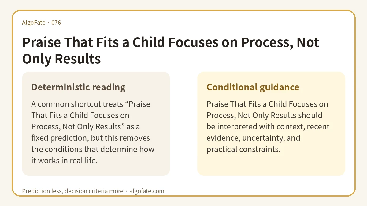 Praise That Fits a Child Focuses on Process, Not Only Results - 이미지 1