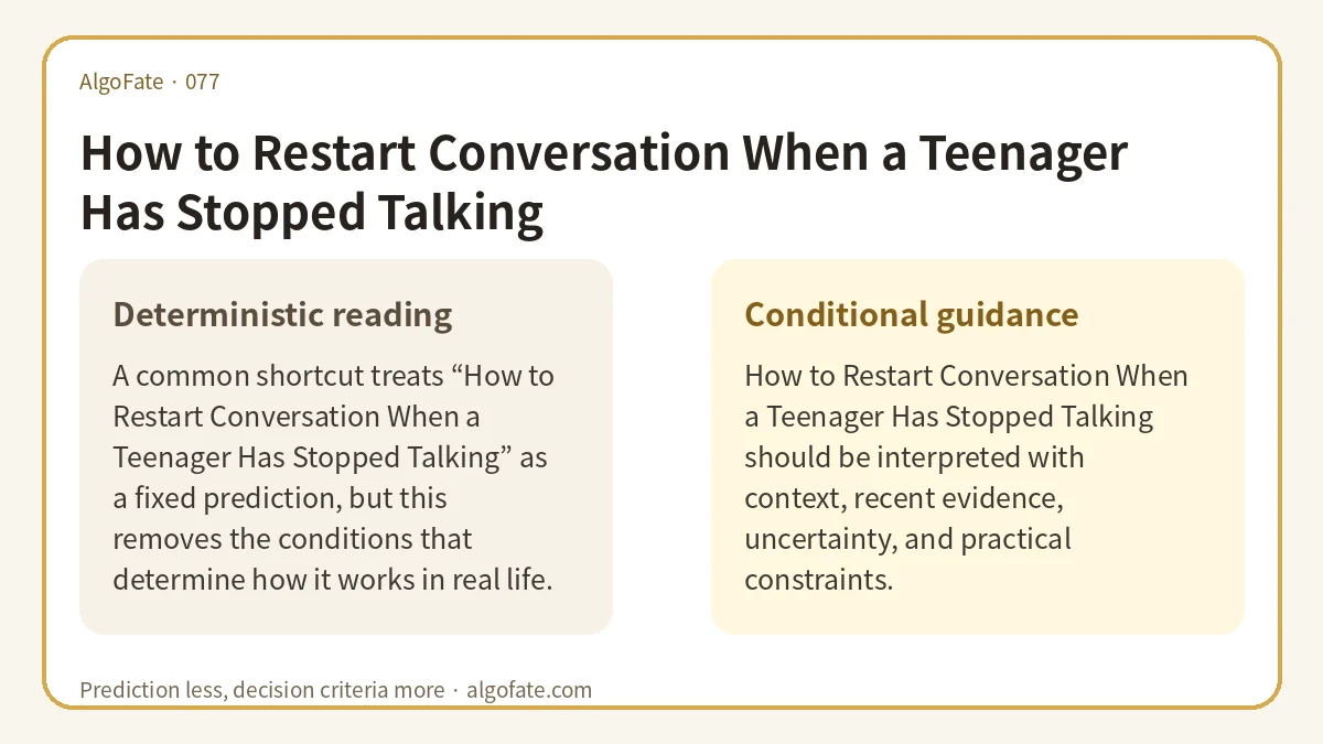 How to Restart Conversation When a Teenager Has Stopped Talking - 이미지 1