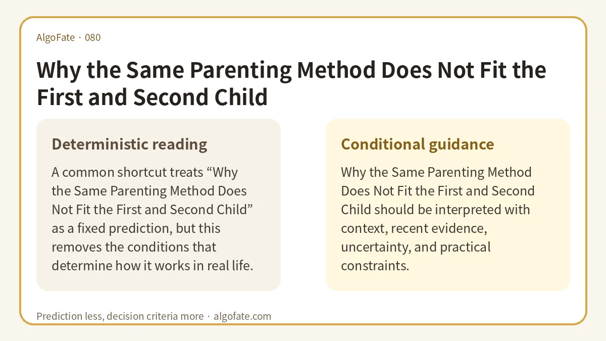 Why the Same Parenting Method Does Not Fit the First and Second Child - 이미지 1