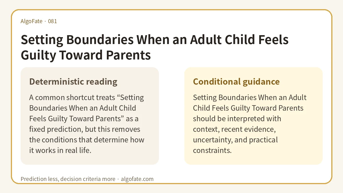 Setting Boundaries When an Adult Child Feels Guilty Toward Parents - 이미지 1
