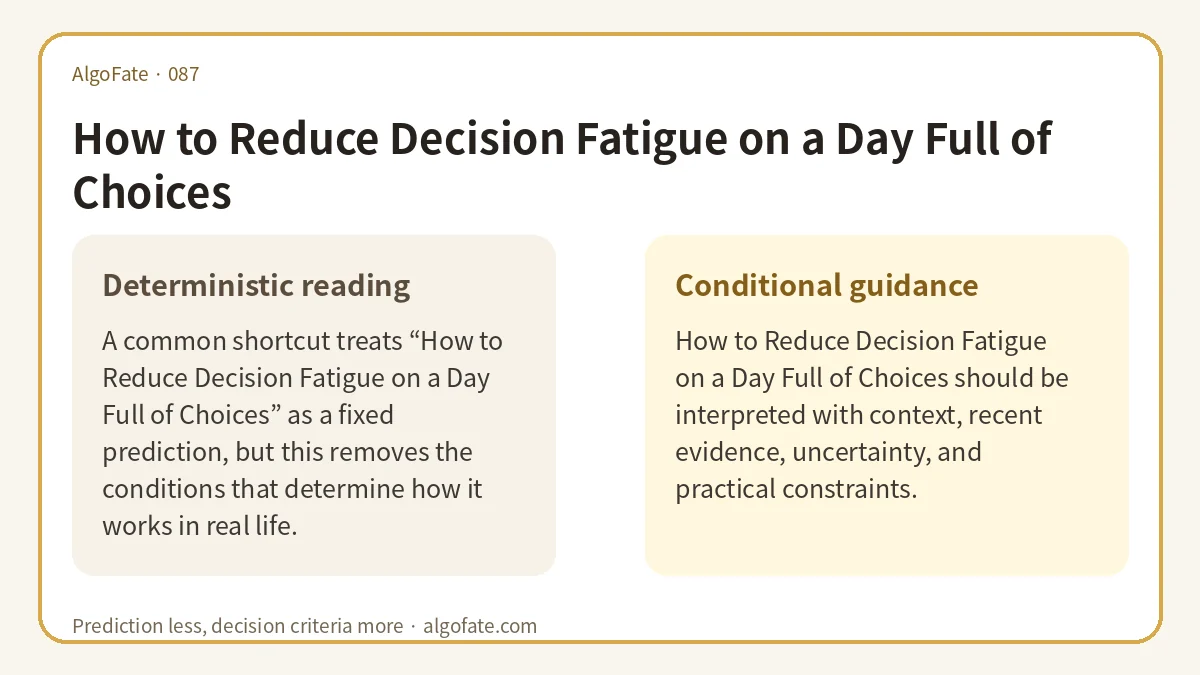 How to Reduce Decision Fatigue on a Day Full of Choices - 이미지 1
