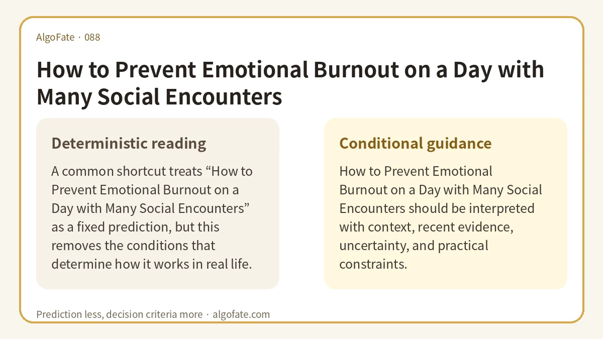 How to Prevent Emotional Burnout on a Day with Many Social Encounters - 이미지 1