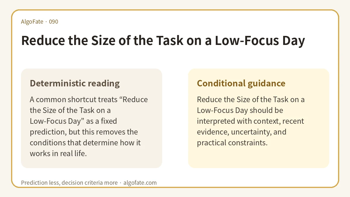Reduce the Size of the Task on a Low-Focus Day - 이미지 1