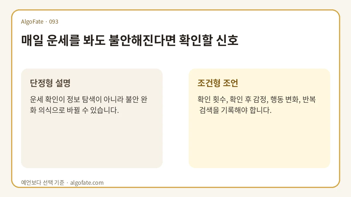매일 운세를 봐도 불안해진다면 확인할 신호 - 이미지 1