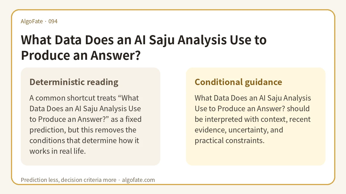 What Data Does an AI Saju Analysis Use to Produce an Answer? - 이미지 1