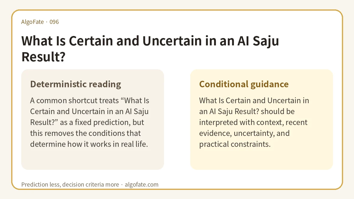 What Is Certain and Uncertain in an AI Saju Result? - 이미지 1