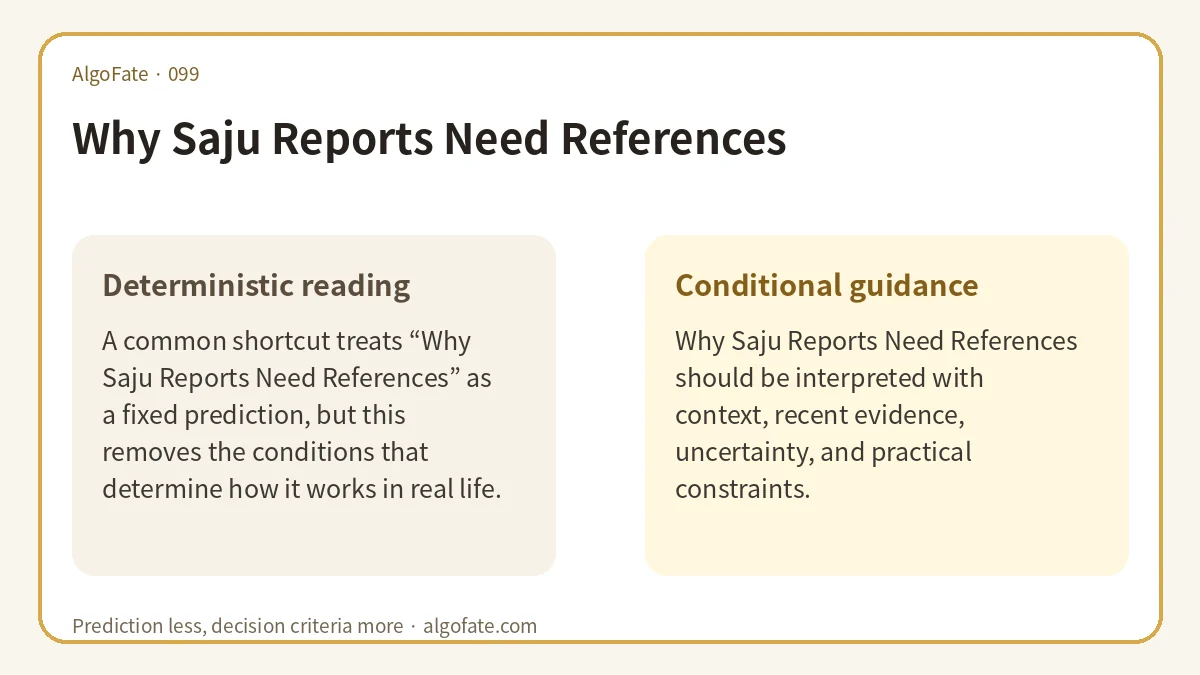 Why Saju Reports Need References - 이미지 1