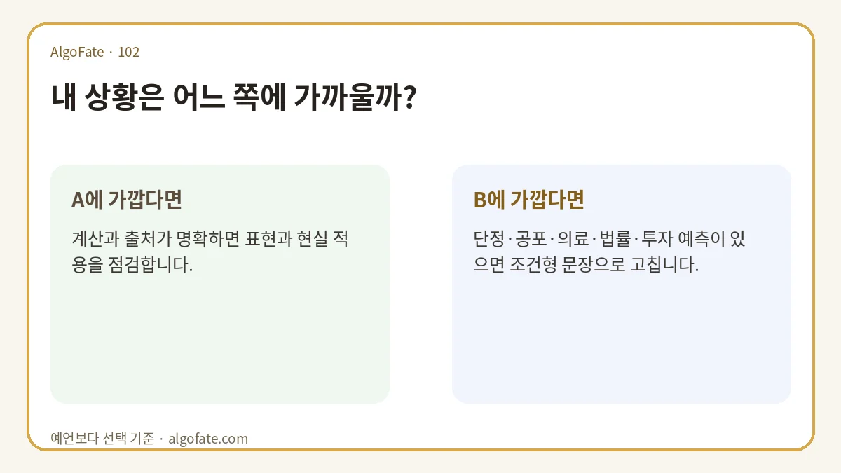 AI 결과를 사람이 최종 점검해야 하는 이유 분기형 조언
