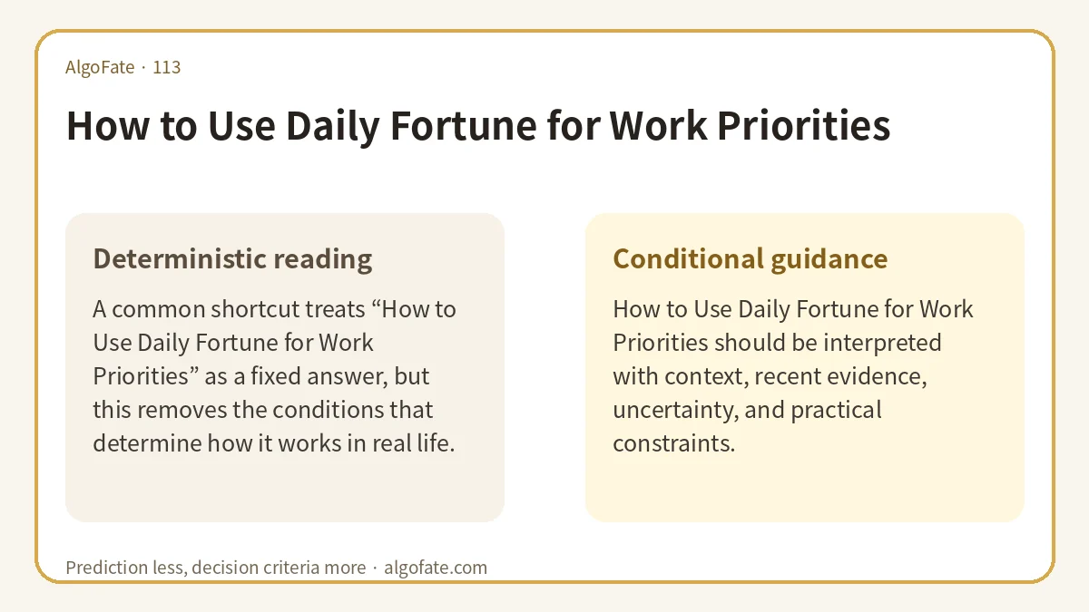 How to Use Daily Fortune for Work Priorities - 이미지 1